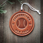 Cooperstown New York Baseball Holiday/Christmas Ornament