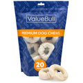 ValueBull USA Beef Rawhide Donut Ring Dog Chews, 10 Count