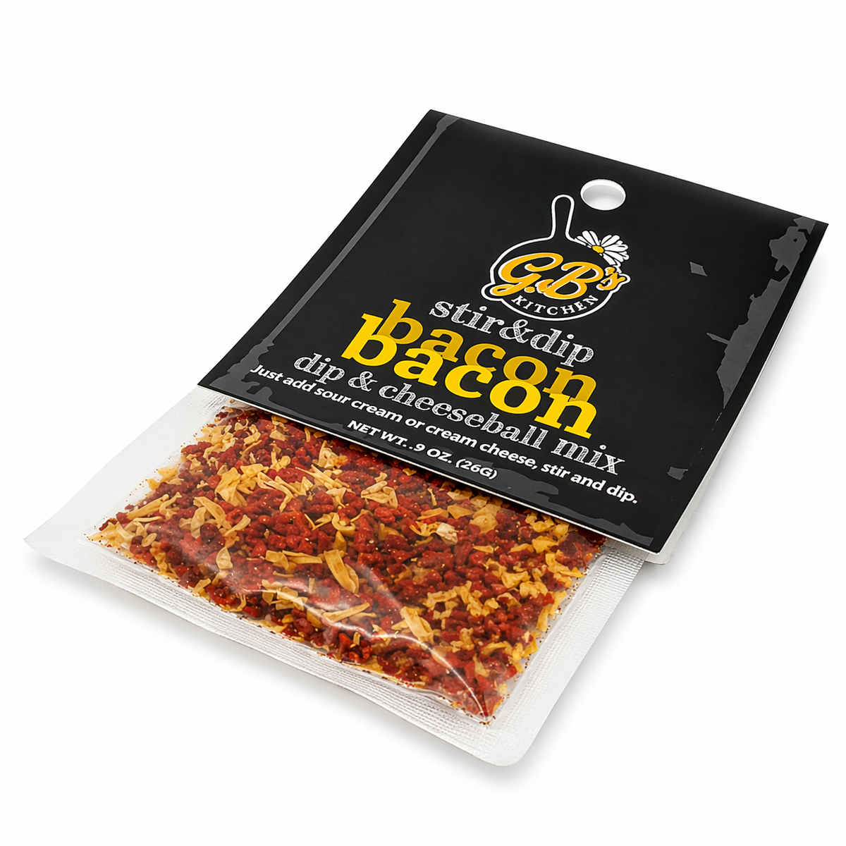 Bacon Bacon Dip & Cheeseball Mix | Pack of 3 | .9 oz | GB's Kitchen