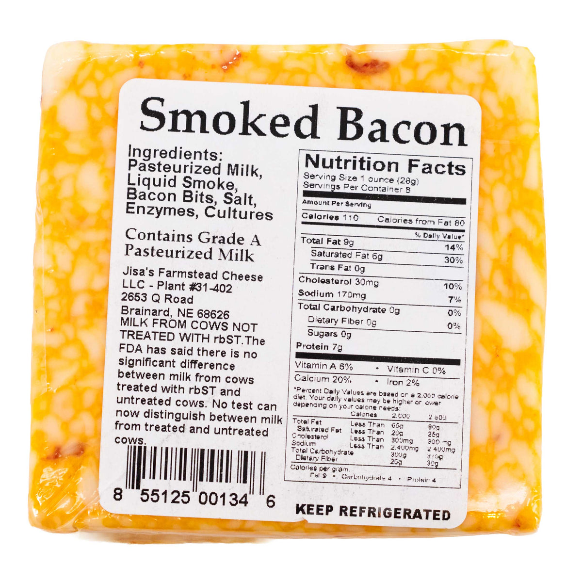 Cheese 6 Piece Sampler | Garlic Pepper, Cheddar, Havarti, Jalapeno, Spinach & Artichoke, Bacon | Jisa's Farmstead Cheese