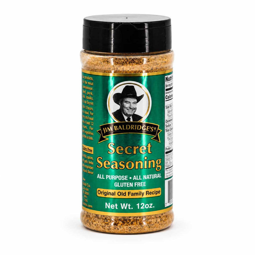 Jim Baldridge Secret Seasoning | Pack of 2 | 12 oz | Gluten Free | Baldridge Food Company