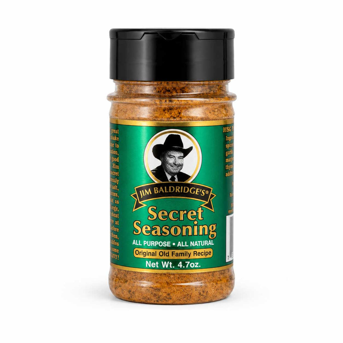 Jim Baldridge Secret Seasoning | Pack of 2 | 4.7 oz | Gluten Free | Baldridge Food Company