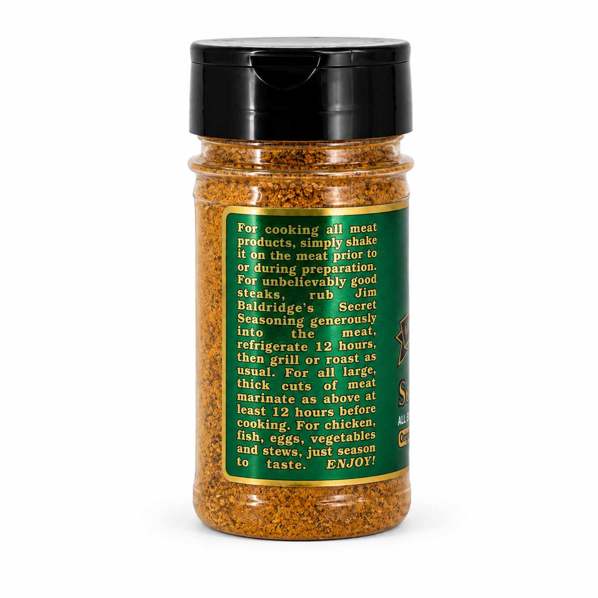 Jim Baldridge Secret Seasoning | Pack of 12 | 4.7 oz | Gluten Free | Baldridge Food Company
