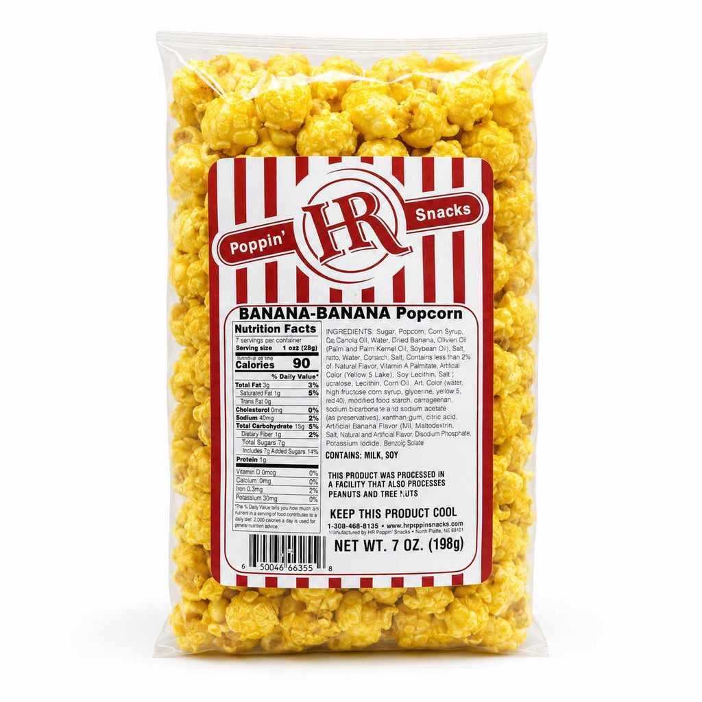 Banana Popcorn | Pack of 3 | 5 oz | HR Poppin' Snacks
