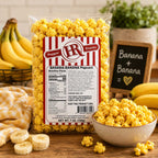 Banana Popcorn | Pack of 3 | 5 oz | HR Poppin' Snacks