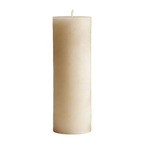 3x11 Inch White Beeswax Pillar Candle