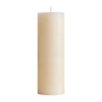 4x11 Inch White Beeswax Pillar Candle