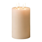 6x9" White Beeswax Pillar Candle