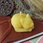 Sleepy Cat Beeswax Candle