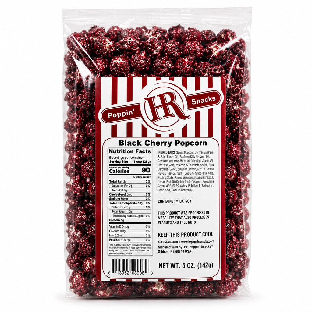 Black Cherry Popcorn | 5 oz | HR Poppin' Snacks