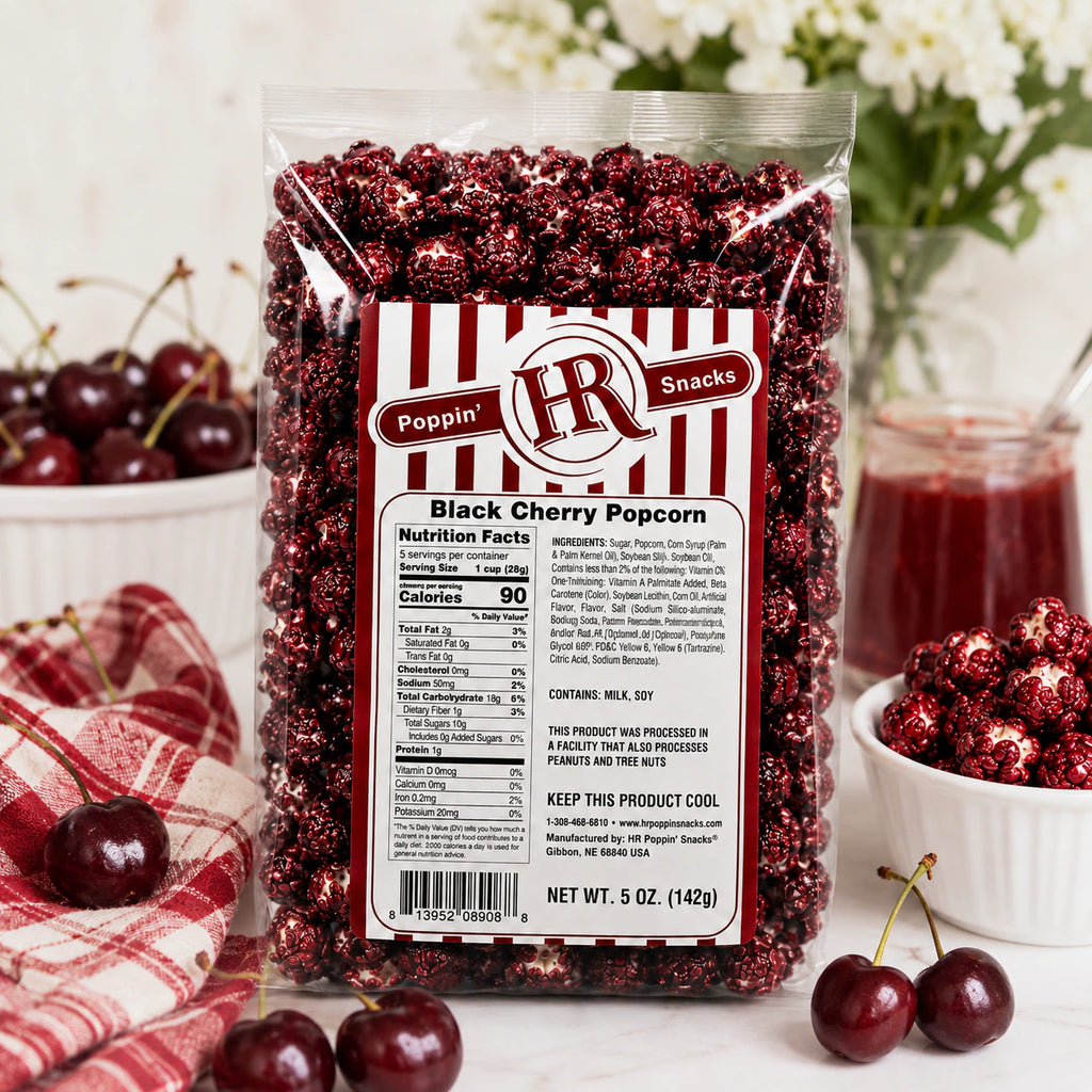 Black Cherry Popcorn | 5 oz | HR Poppin' Snacks