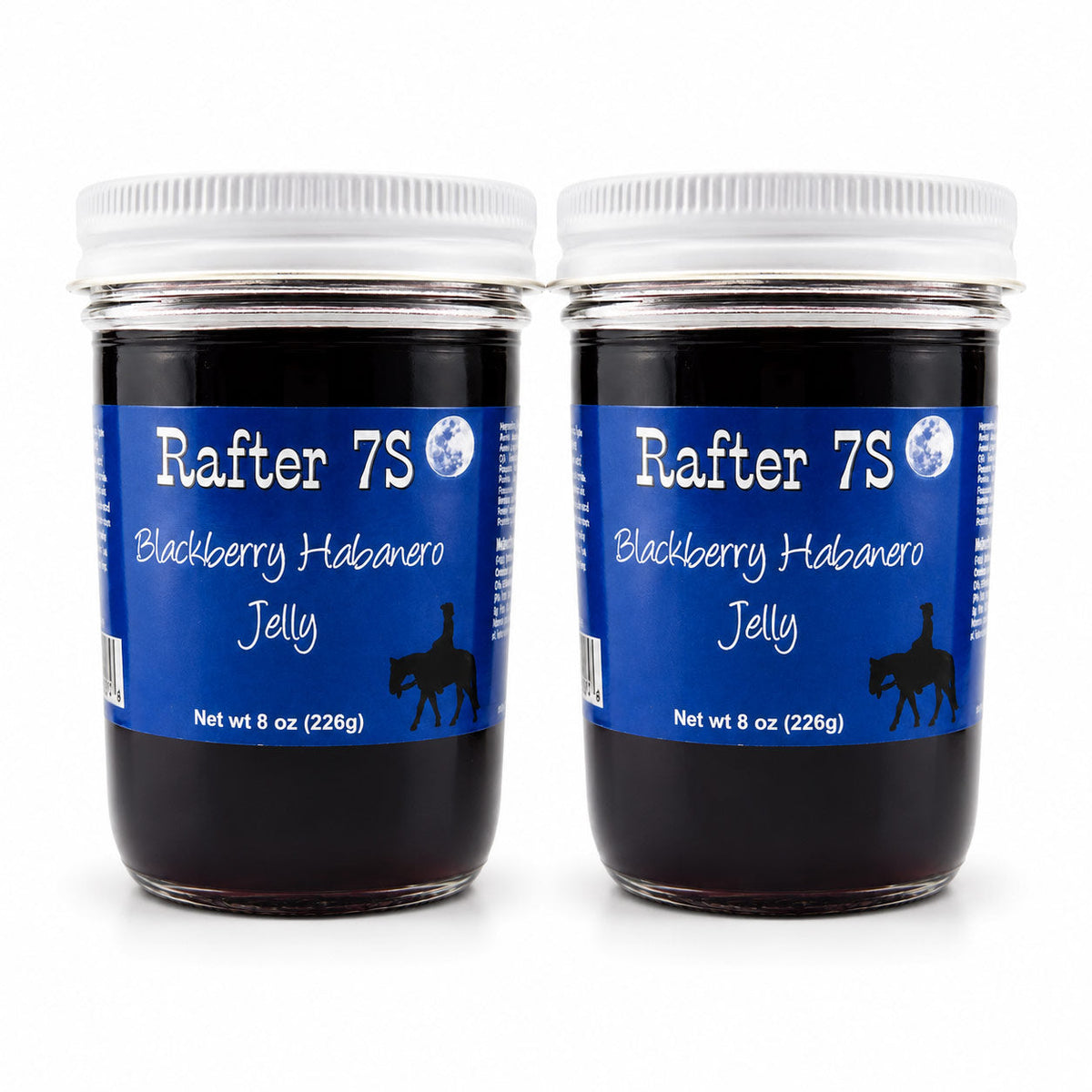 Blackberry Habanero Jelly | Pack of 2 | 8 oz | Rafter 7S