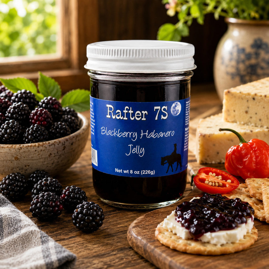 Blackberry Habanero Jelly | Pack of 2 | 8 oz | Rafter 7S