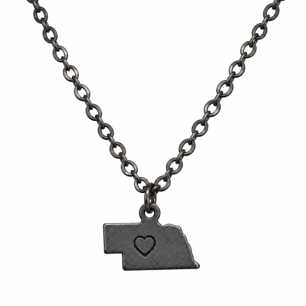 Nebraska Heart Necklace | Multiple Colors | Lux by Leslie