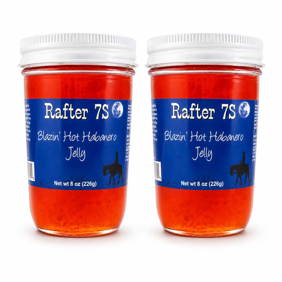 Blazin' Hot Habanero Jelly | Pack of 2 | 8 oz | Rafter 7S
