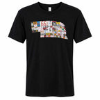 Nebraska License Plates T-Shirt | Black | Multiple Sizes