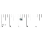 2 cttw blue and white diamond composite cluster studs in sterling silver bijoux-nyc direct