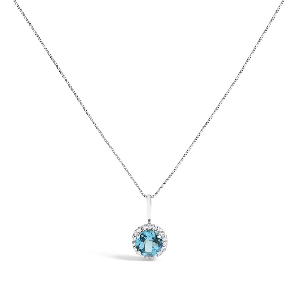 10K Gold Gemstone and 3/8 Cttw Diamond Halo Jewelry Set (Earrings, Pendant & Ring)