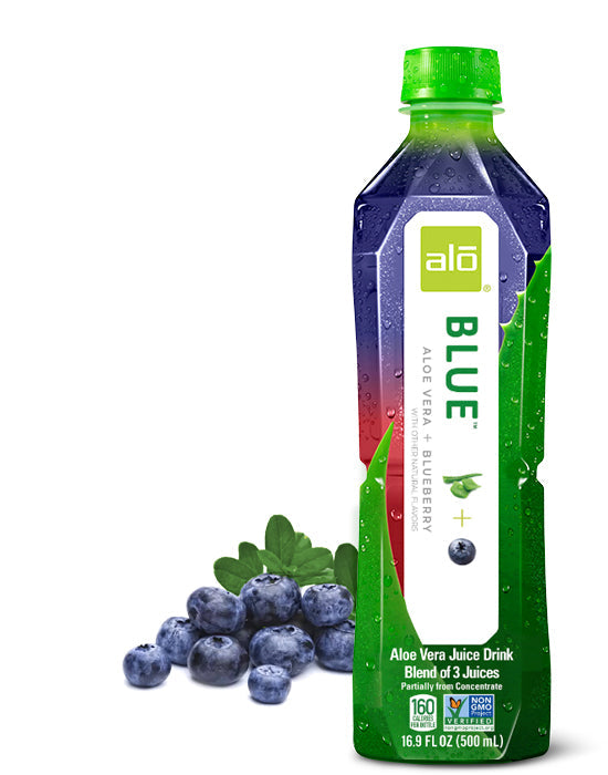 Alo Blue Avocado Juice with Blueberry (Pack of 12) - 16.9 Fl Oz