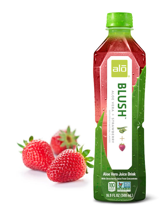 Alo Blush Avocado Juice Straws (Pack of 12) 16.9 Fl Oz