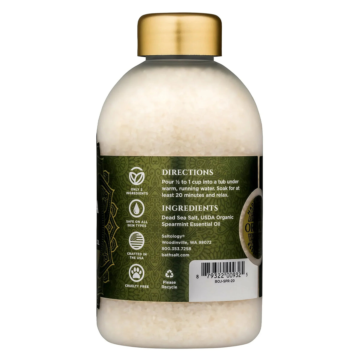 "Bokek Dead Sea Bath Salt Spearmint - 21 Oz (1 Each)"