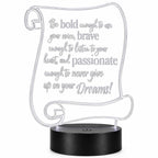 Inspirational LED Lighted Plaque | Be Bold | Glowing Creation