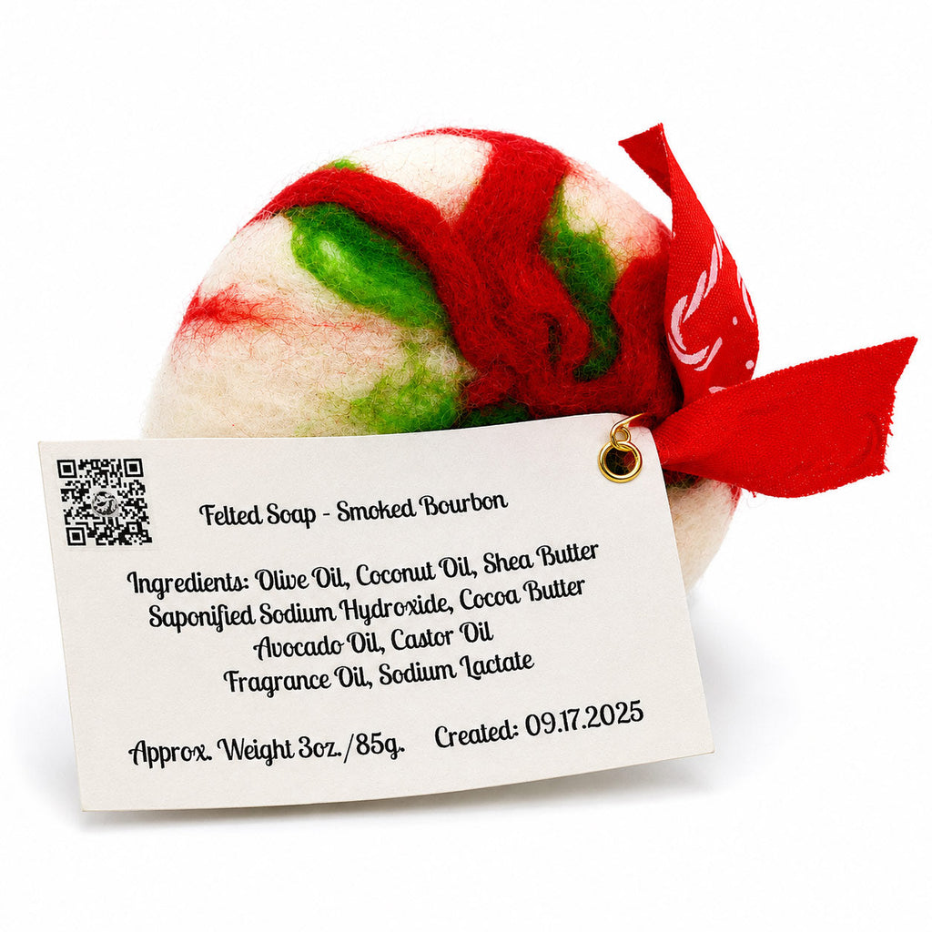 Felt Soap Bar | Washcloth + Soap in One | 3 oz | Whale Tale Soapworks