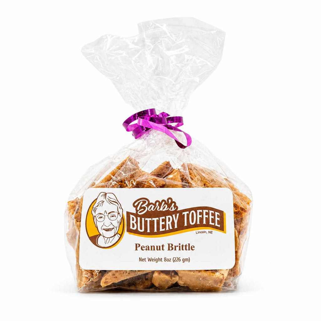 Homemade Peanut Brittle | 8 oz | Barb's Buttery Toffee
