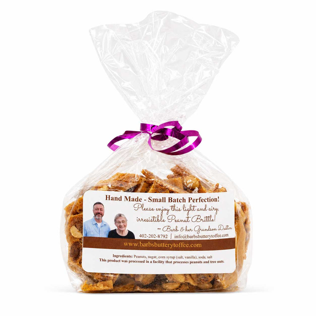 Homemade Peanut Brittle | 8 oz | Barb's Buttery Toffee