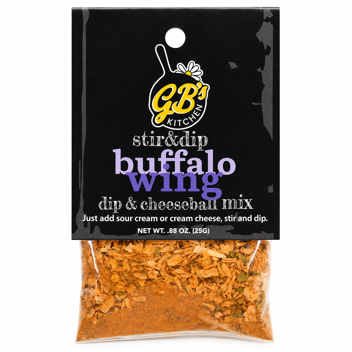 Buffalo Wing Dip & Cheeseball Mix | Pack of 3 | .88 oz | GB's Kitchen