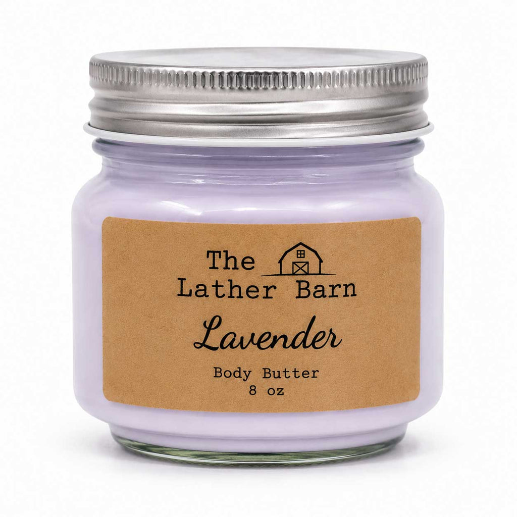 Body Butter Lotion | Lavender | 8 oz | The Lather Barn