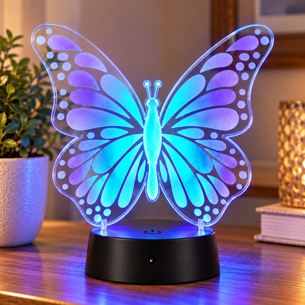 Butterfly LED Lighted Plaque | Glowing Creation