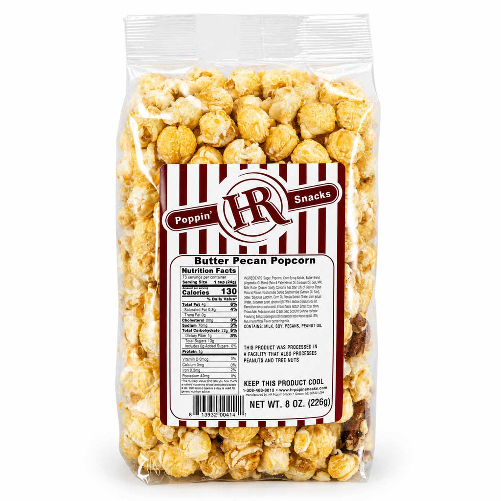 Butter Pecan Popcorn | Pack of 2 | 5 oz | HR Poppin' Snacks