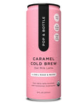 Pop & Bottle Cold Brew Caramel Latte, 8 fl oz (Case of 12)