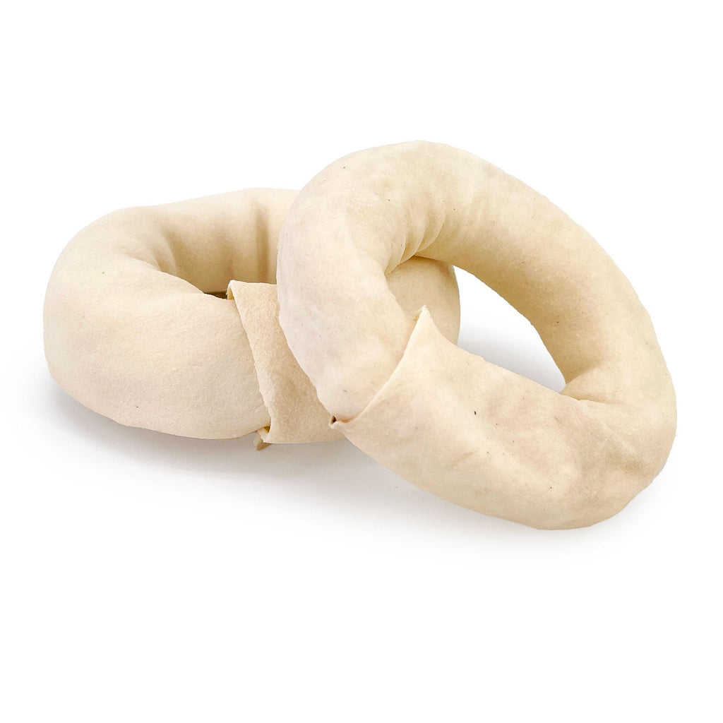 ValueBull USA Beef Rawhide Donut Ring Dog Chews, 10 Count
