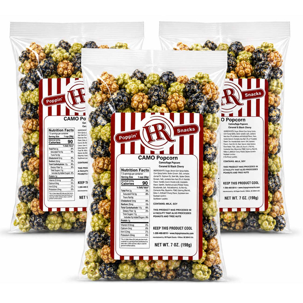 Camo Popcorn | Pack of 3 | 5 oz | HR Poppin' Snacks