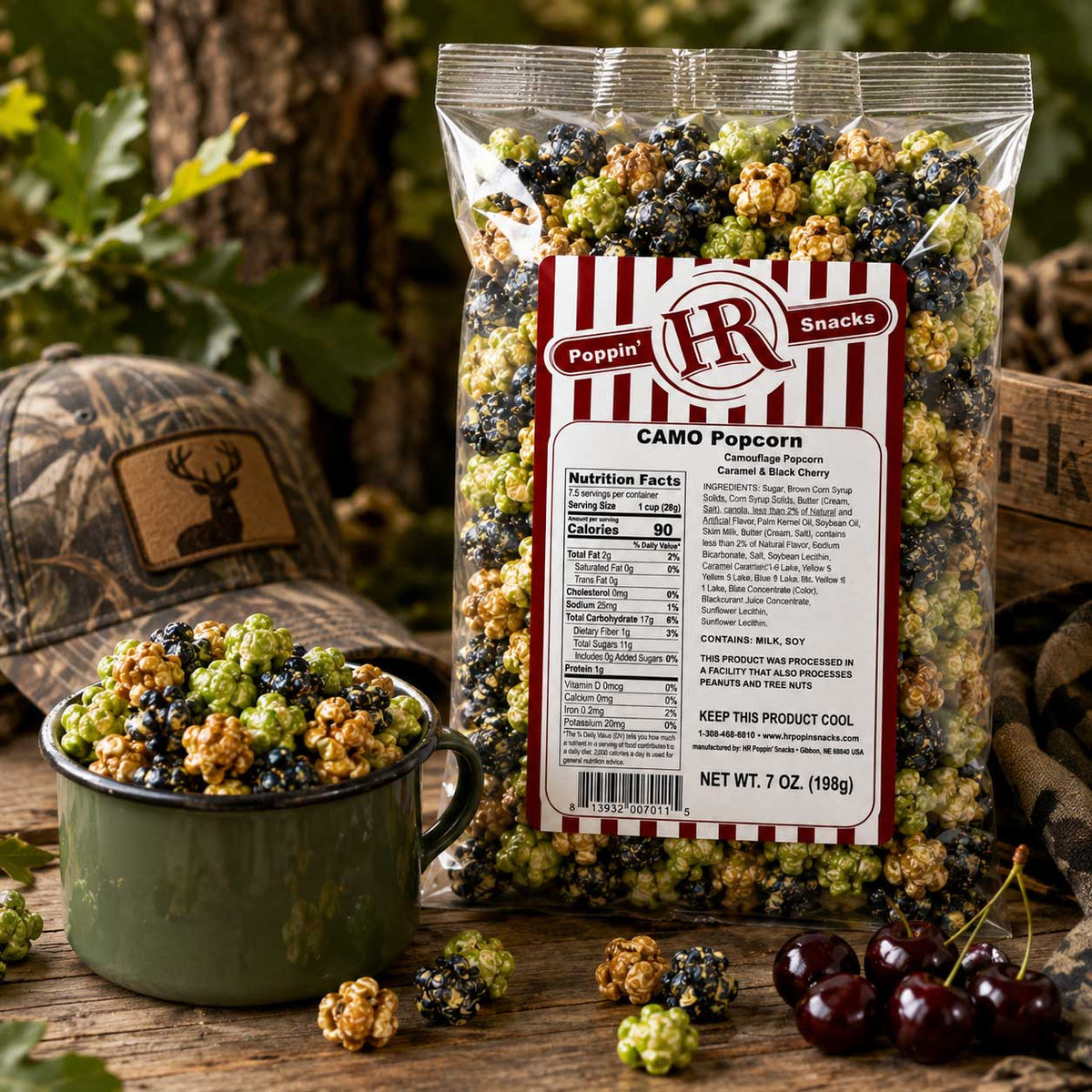 Camo Popcorn | 5 oz | HR Poppin' Snacks
