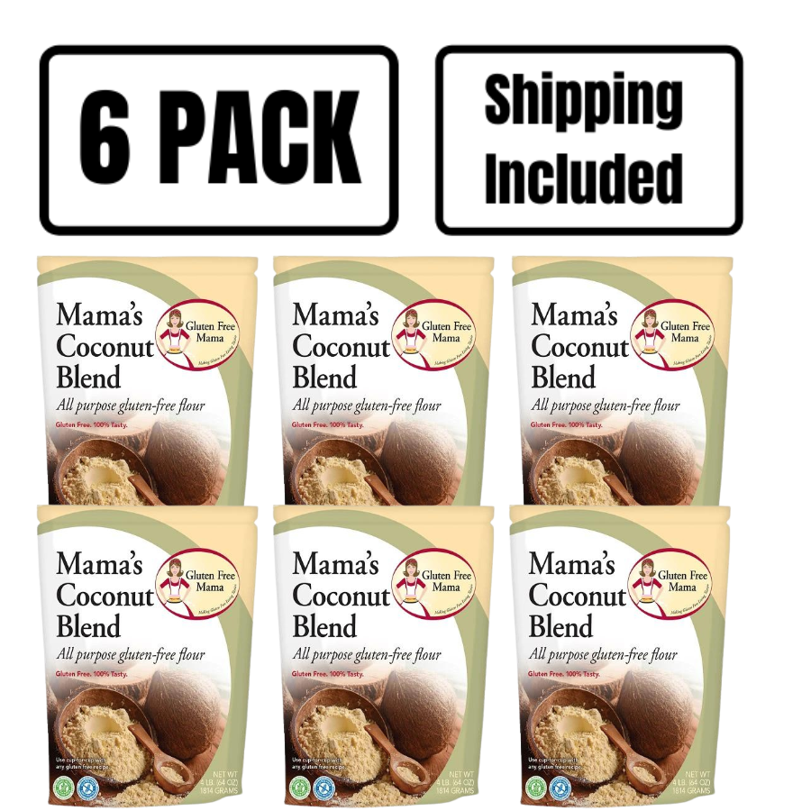 Coconut Flour | Pack of 6 | 4 lb | Shipping Included | Gluten Free Mama | 6053