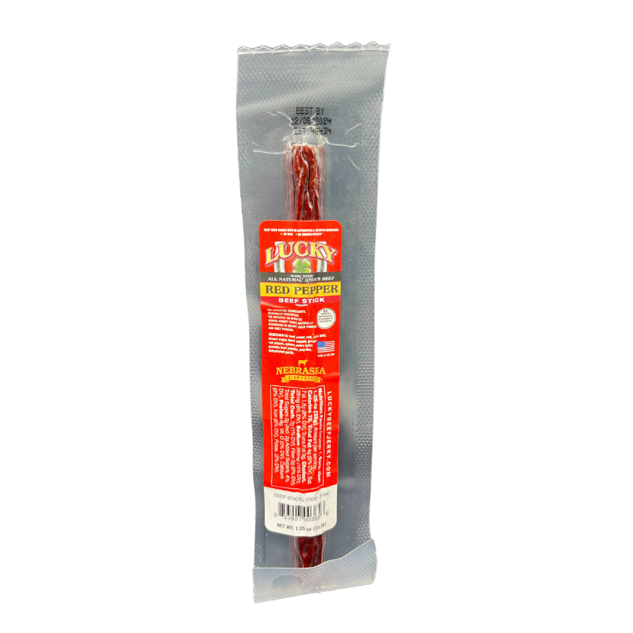 Red Pepper Beef Stick | Pack of 48 | 1.25 oz | Nebraska Star Beef