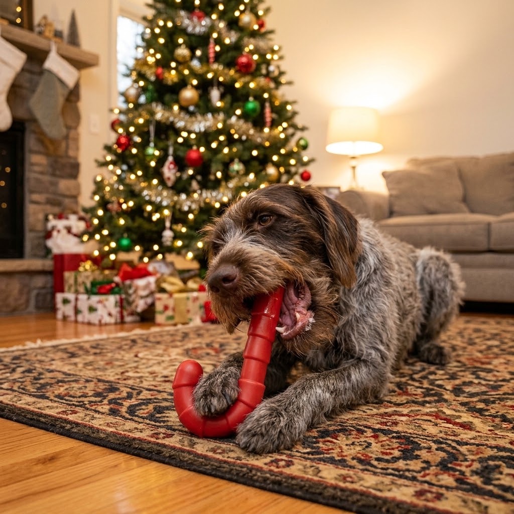 Candy Cane Nylon Dog Toy for Aggressive Chewers | USA Made | SodaPup