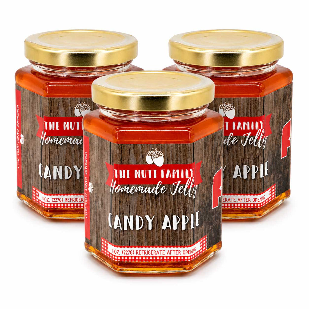 Candy Apple Jelly | Pack of 3 | 9 oz | Nutt Family Jams & Jellies