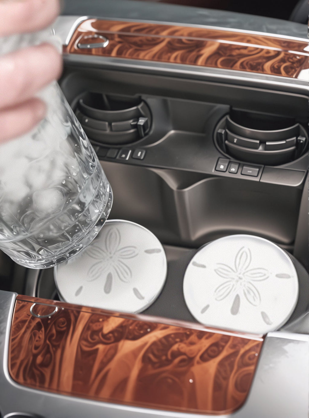 Fleur de Lis Car Coasters