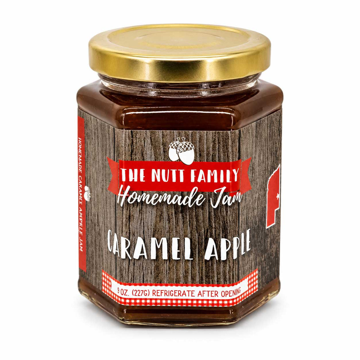 Caramel Apple Jam | Pack of 3 | 9 oz | Nutt Family Jams & Jellies