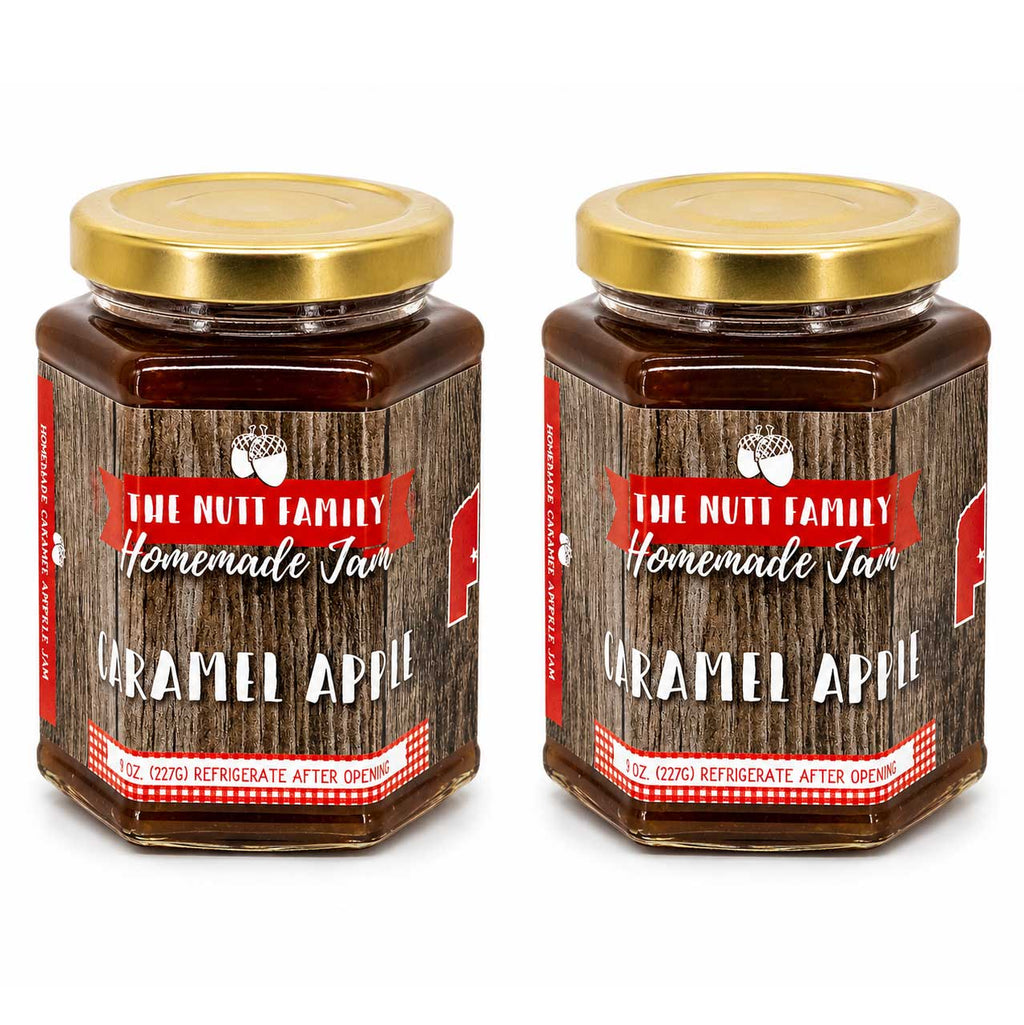 Caramel Apple Jam | Pack of 2 | 9 oz | Nutt Family Jams & Jellies