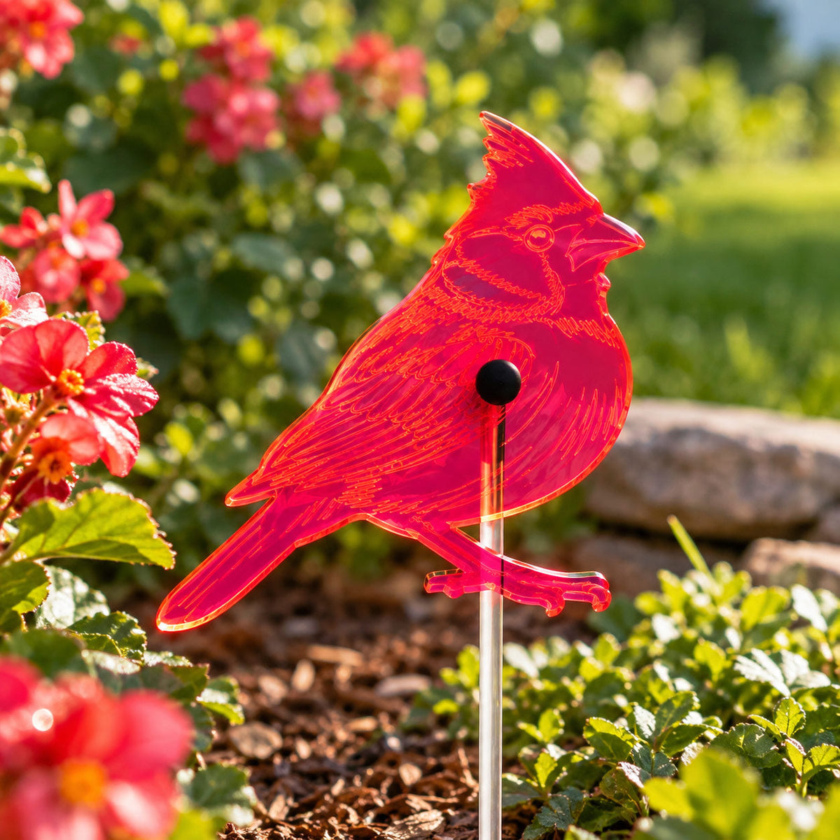 Cardinal Yard Decor | Glowing Creation