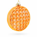 Blueberry Waffle Glass Christmas Ornament