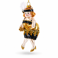 Gatsby Glam Flapper Girl Glass Christmas Ornament