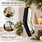 Makeup Palette with Mirror Glass Christmas Ornament