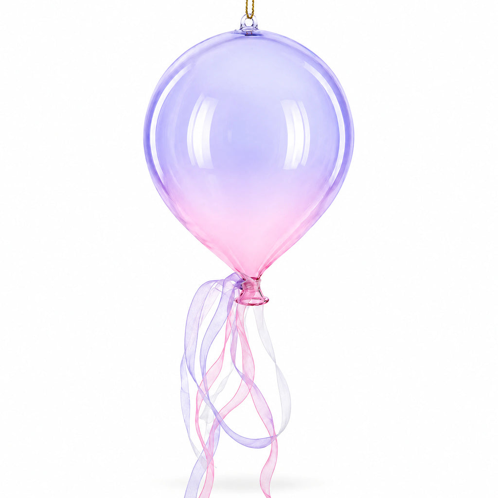 Iridescent Sky Balloon Glass Christmas Ornament