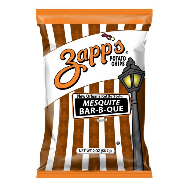 Zapp's Mesquite BBQ Potato Chips, 2 oz (Case of 25)